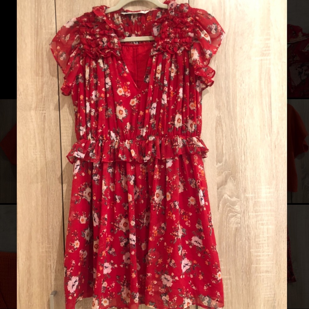 Zara red mini dress